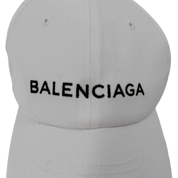(L2) Balenciaga Cap White Canvas - Picture 3 of 10